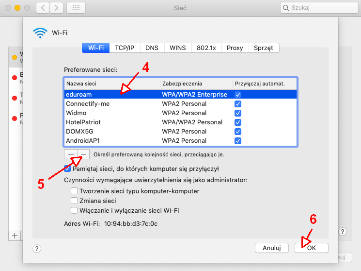 delete eduroam