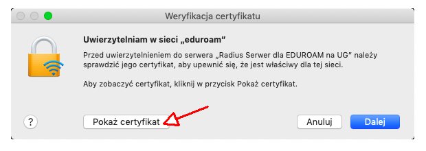 pokaz certyfikat