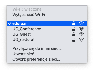 wybieramy eduroam